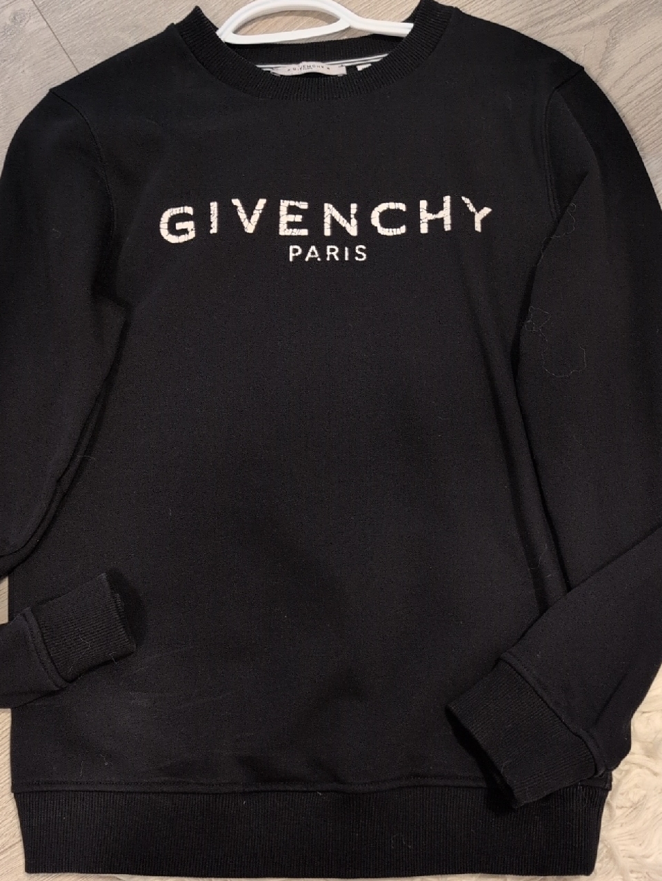 Givenchy Paris Black Logo Sweatshirt
